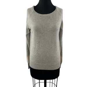 REPEAT Silver Edition Heather Gray S Sweater Cashmere Round Long Sleeve Pullover